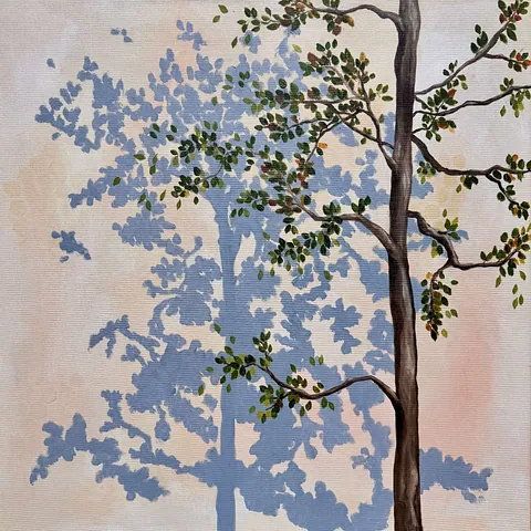  Akryl på lærred, 50 x 50 cm. 