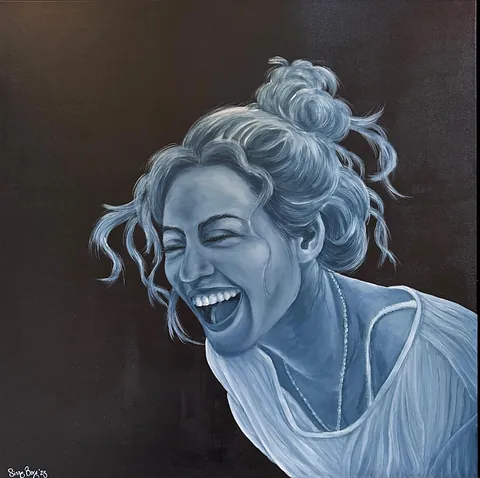  Akryl på lærred, 70 x 70 cm. 