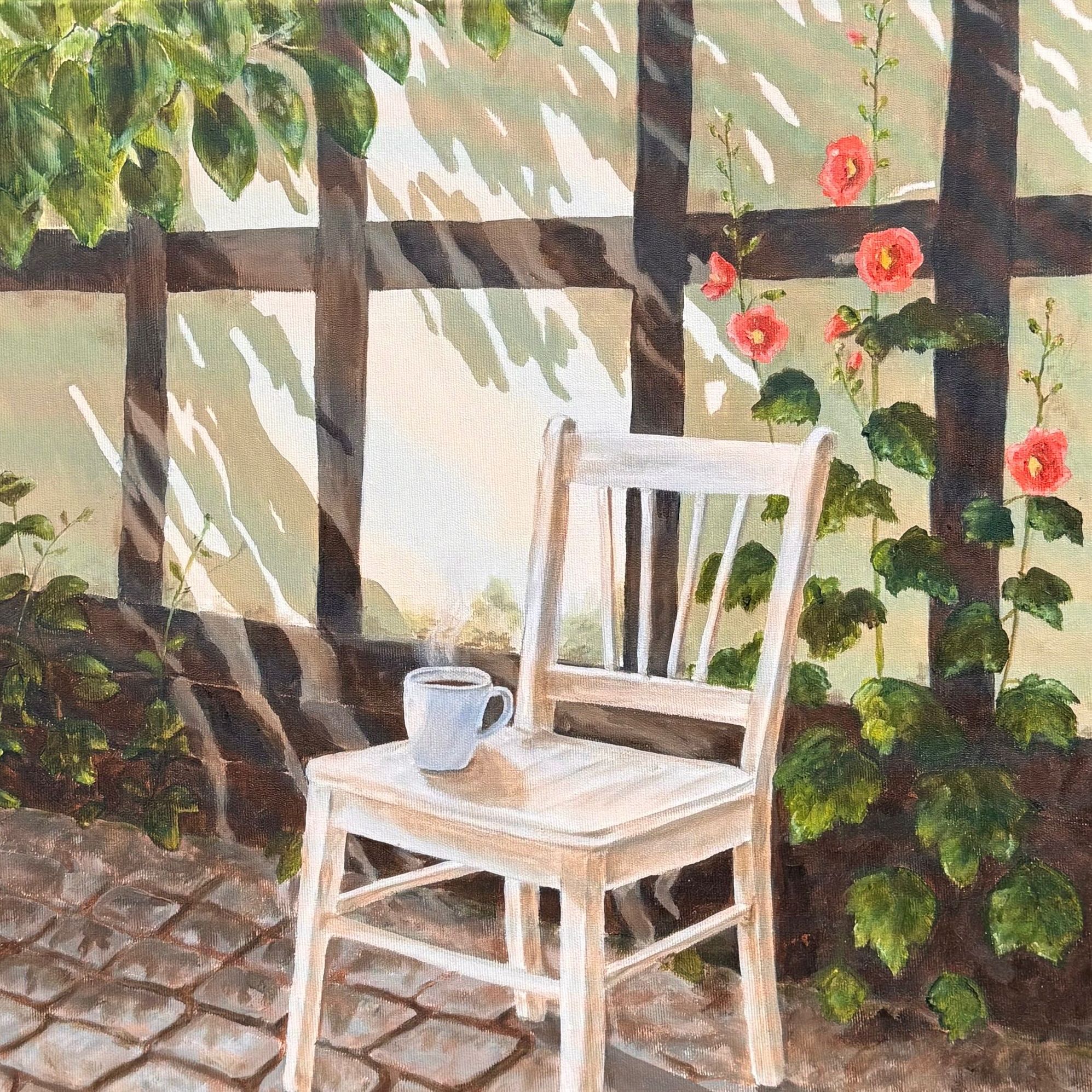  Akryl på lærred, 50 x 50 cm.