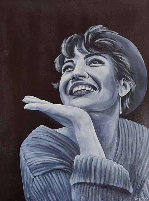  Akryl på lærred, 60 x 80 cm. 