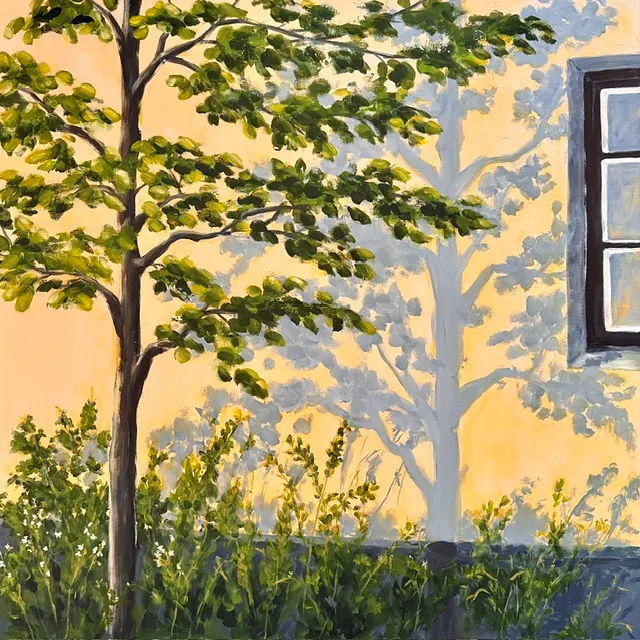  Akryl på lærred, 80 x 80 cm. 
