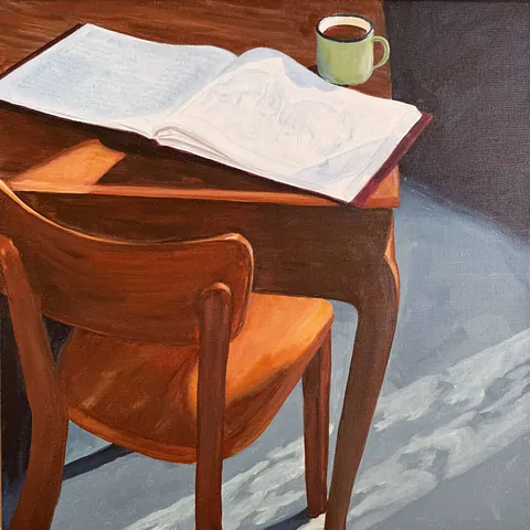  Akryl på lærred, 50 x 50 cm. 