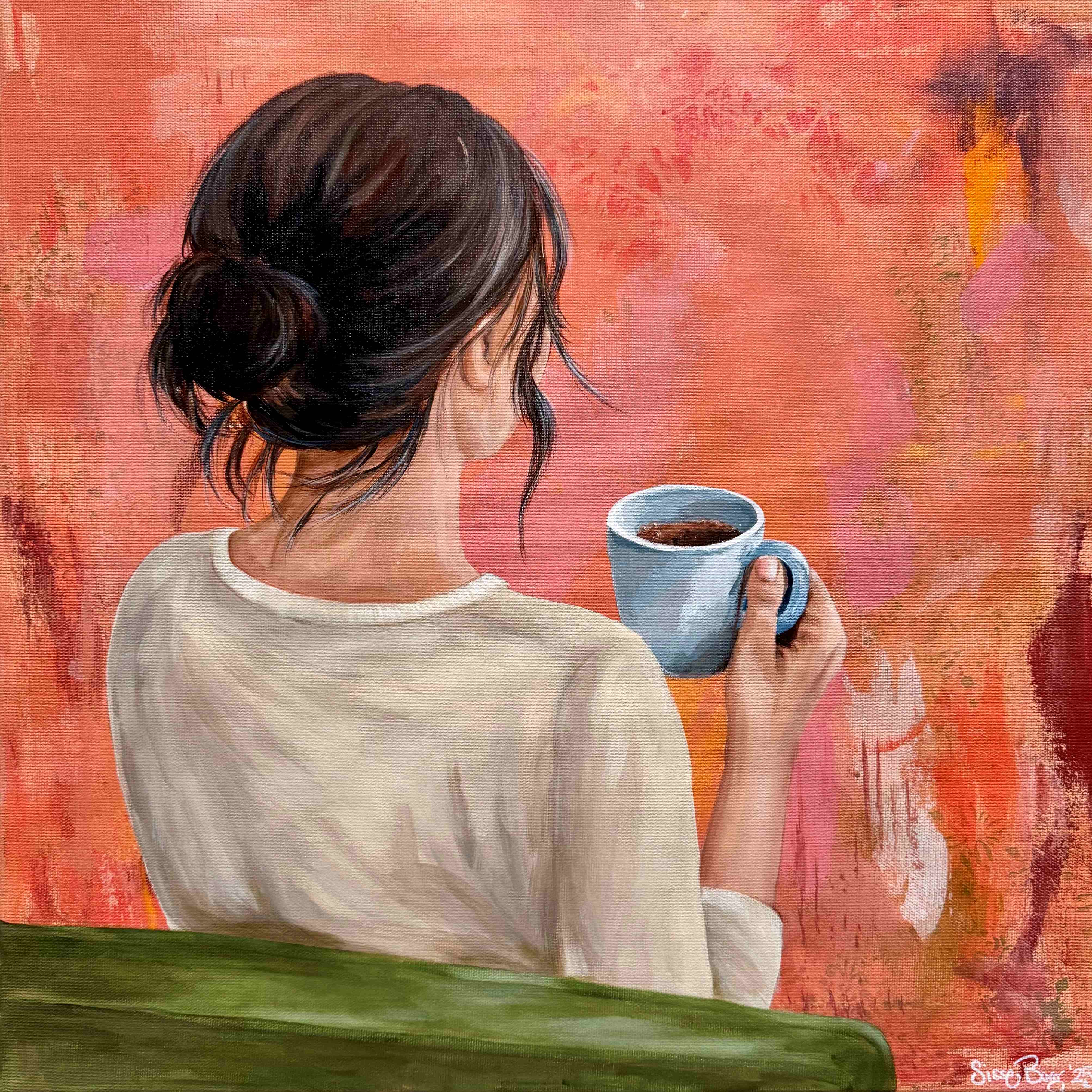  Akryl på lærred, 50 x 50 cm. 