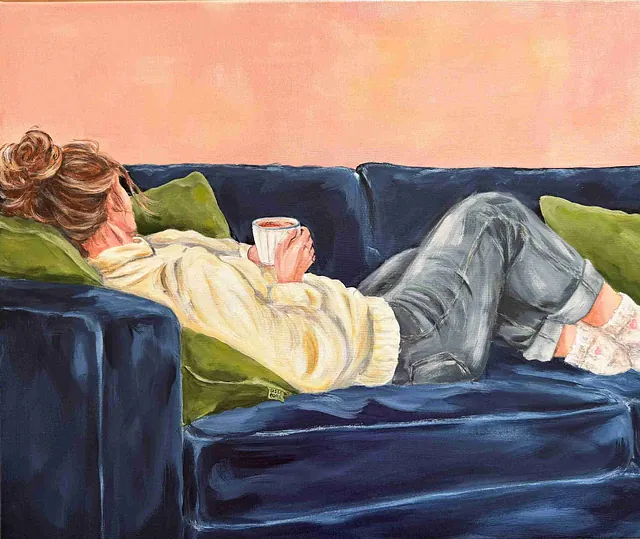  Akryl på lærred, 50 x 60 cm. 