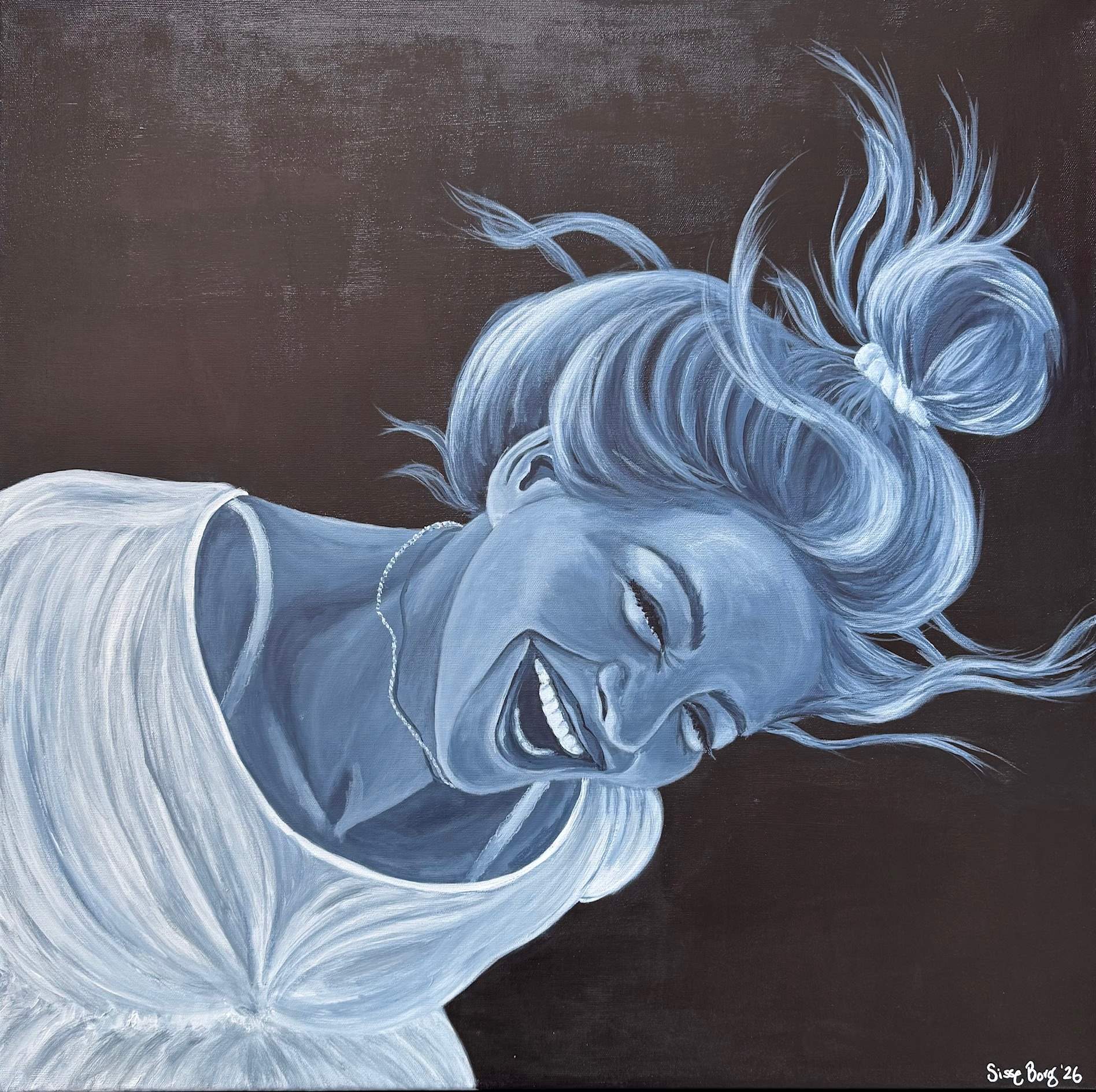  Akryl på lærred, 70 x 70 cm. 