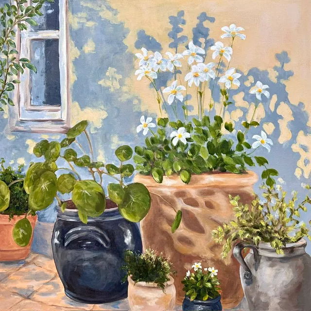  Akryl på lærred, 80 x 80 cm. 