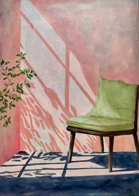  Akryl på lærred, 50 x 70 cm. 