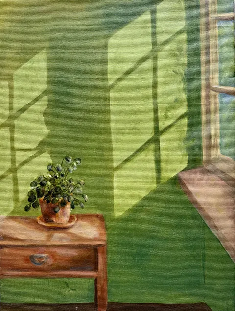  Akryl på lærred, 30 x 40 cm. 