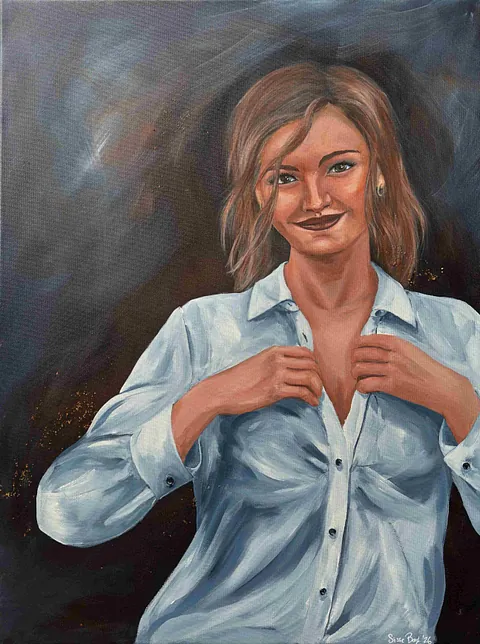  Akryl på lærred, 80 x 60 cm. 